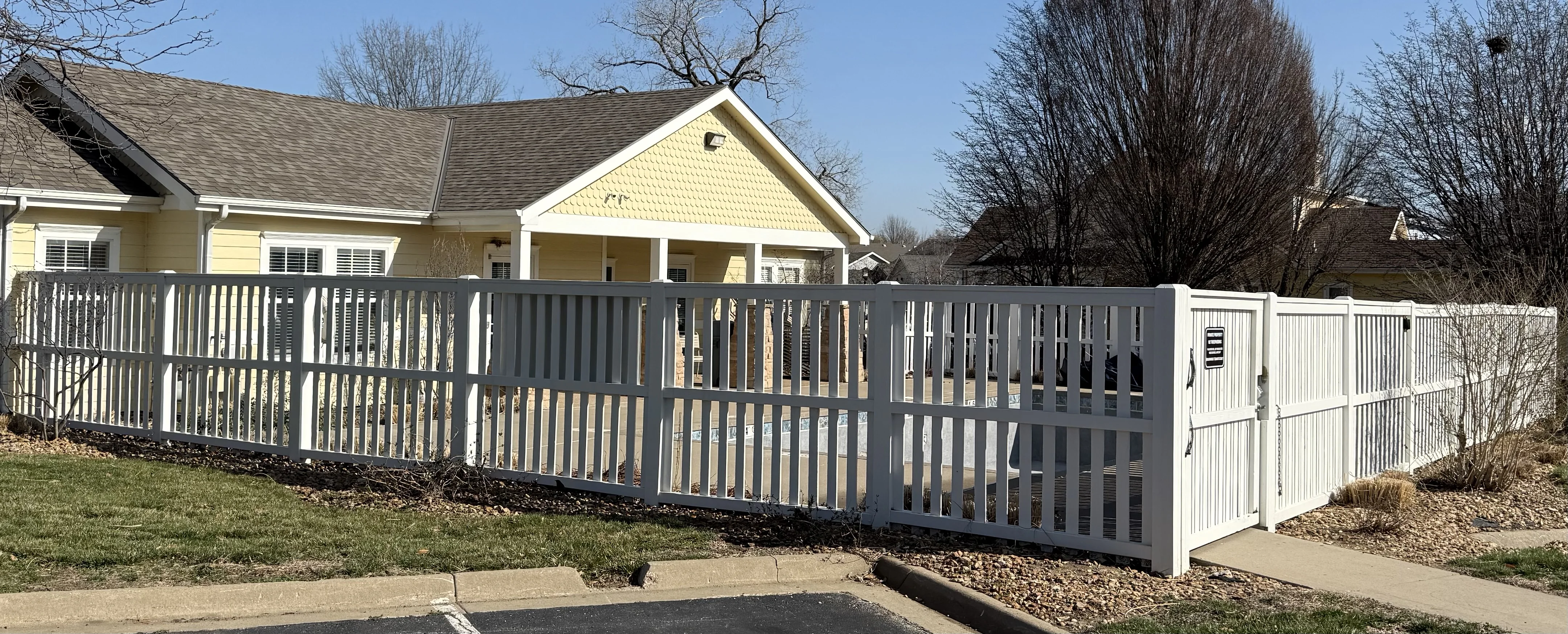 Vinyl fence project