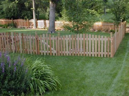4-foot picket wood fence