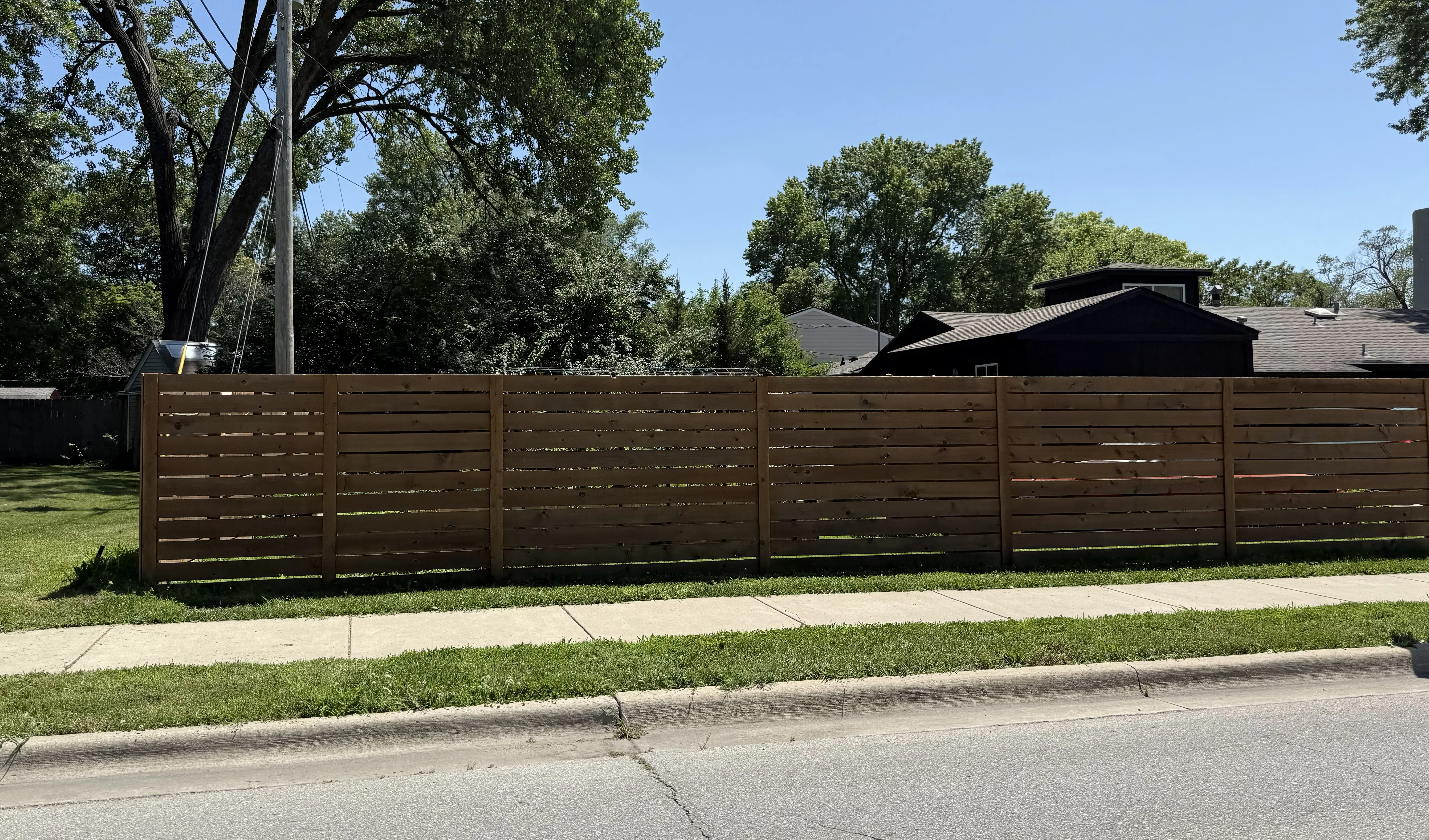 Wood fence project
